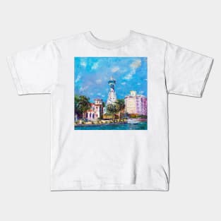 Blue Sky Over Empuriabrava Kids T-Shirt